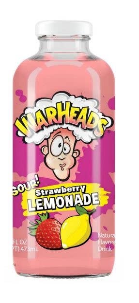 Warheads Sour! Strawberry Lemonade, 16oz glass, 12ct