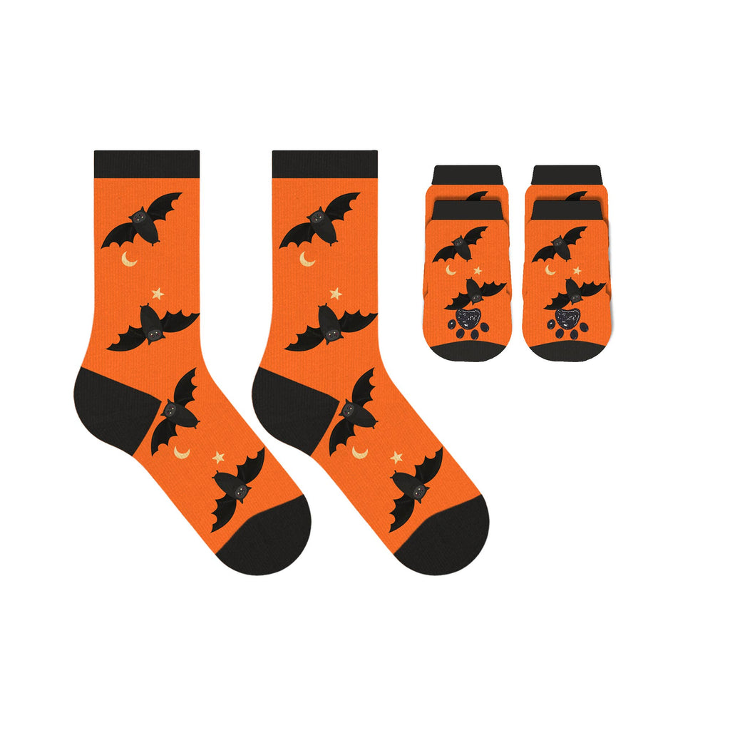 PET & OWNER HALLOWEN SOCKS WITH FREE DISPLAY (24-PAIRS)