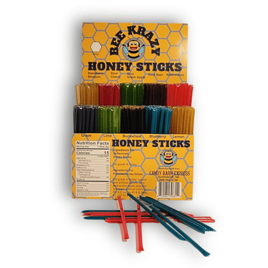 Bee Krazy Honey Sticks Variety Packs Option#2 - 500 Count