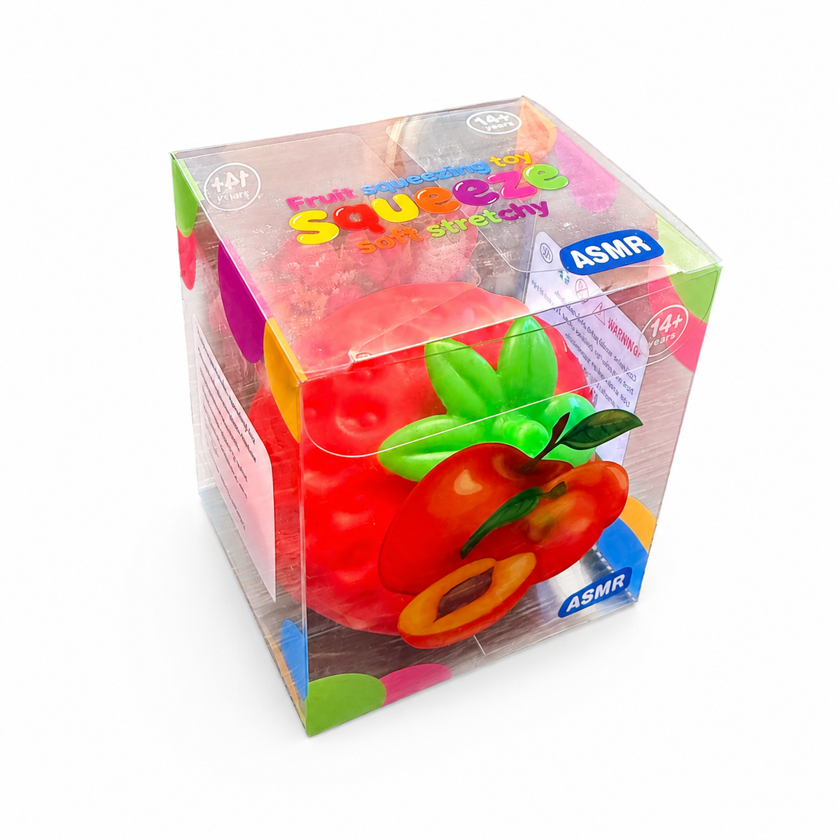 Squeeze Strawberry Fruit Squishy ASMR Toy: Default Title