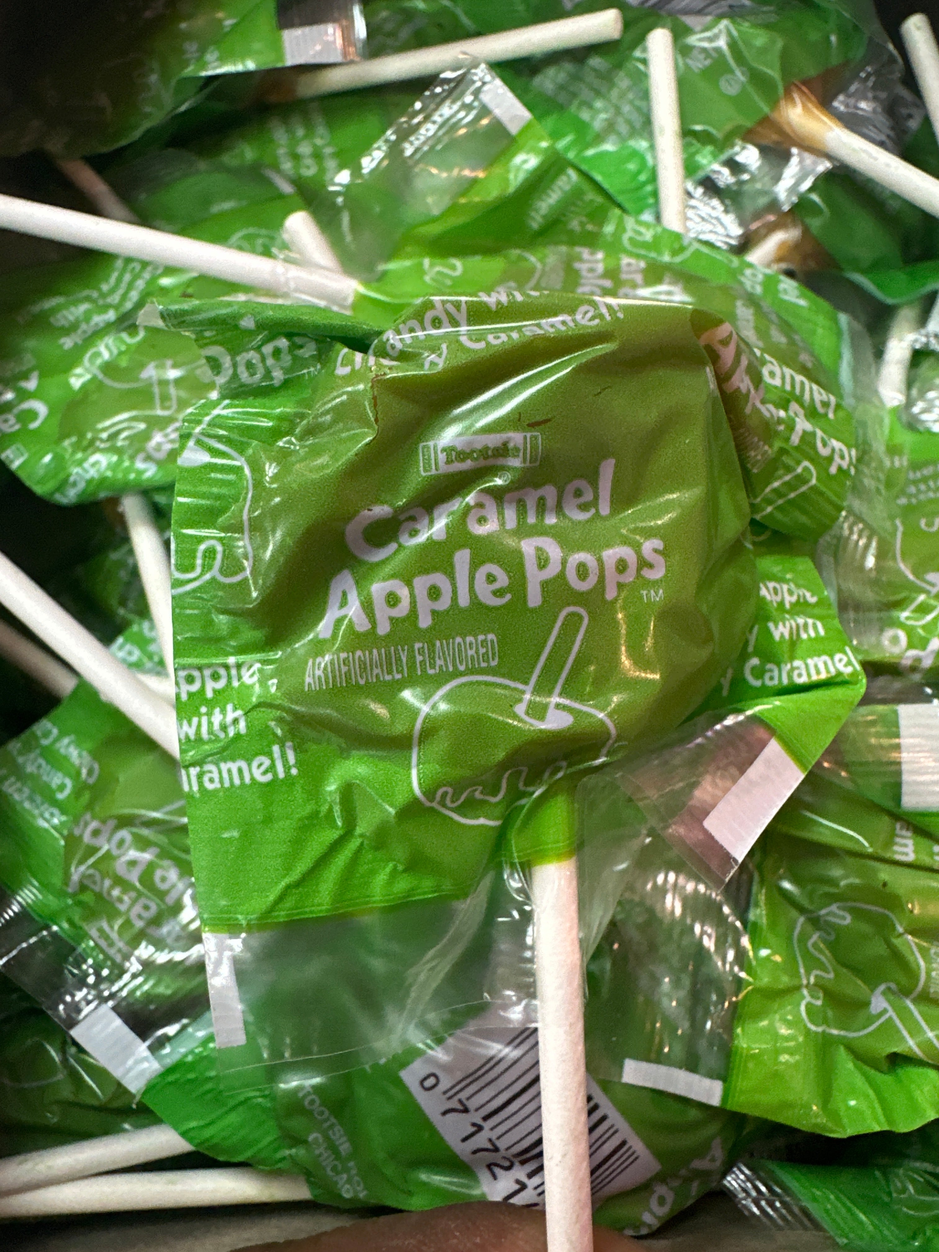 Tootsie caramel apple pops