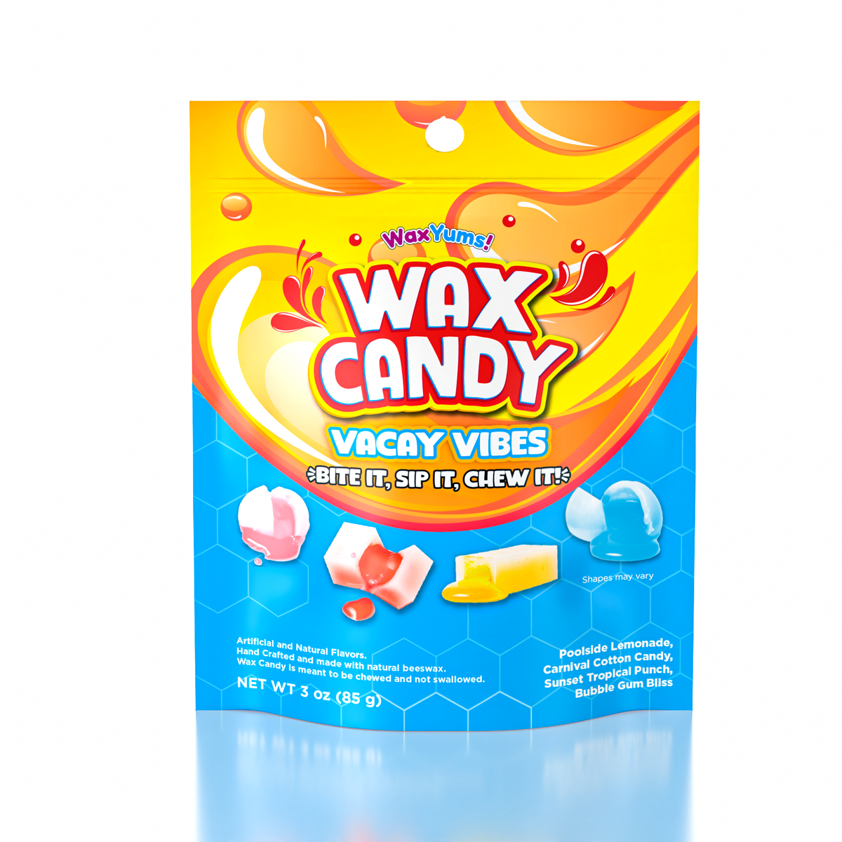 WaxYums! Vacay Vibes Chewy Gushing Wax Candy Bag (85g)
