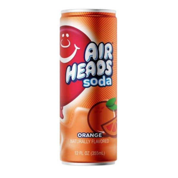 Airheads Soda - Orange, 12oz can, 12ct