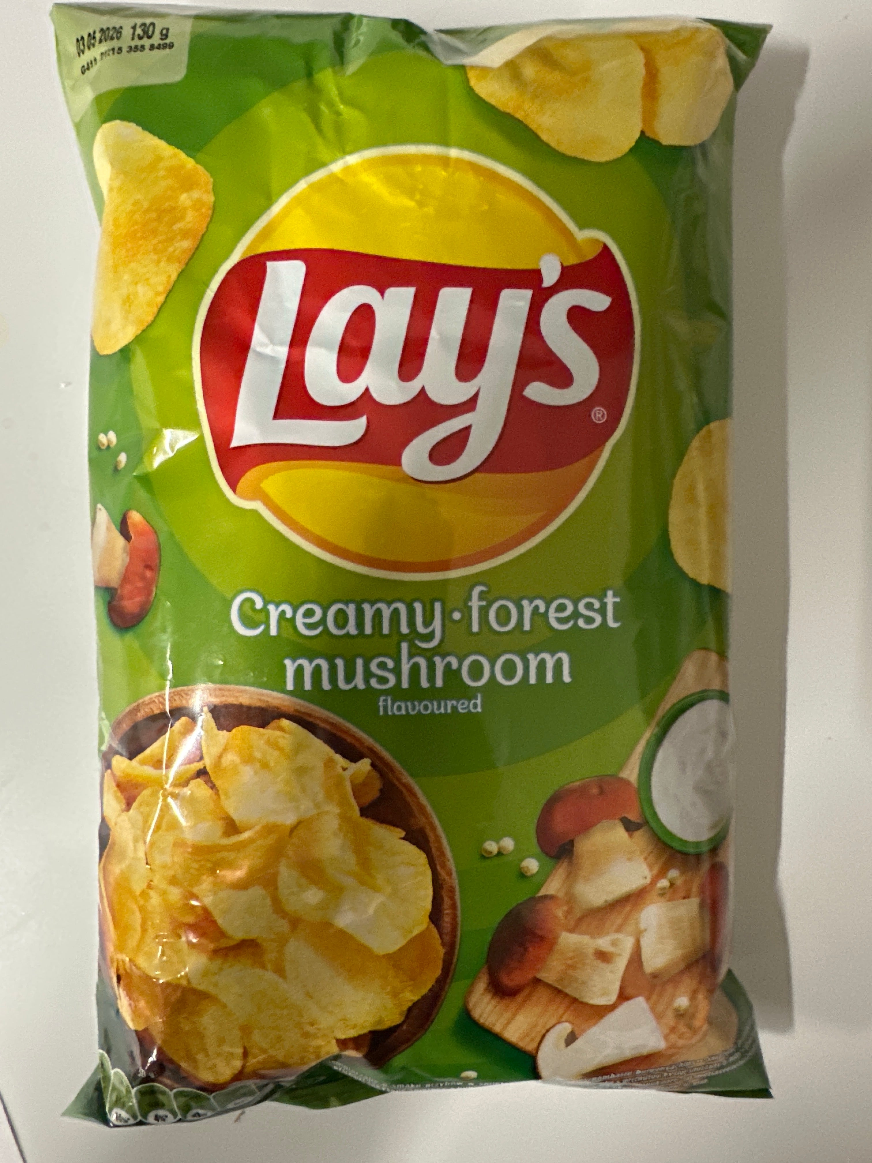 Lays mushroom and creamy