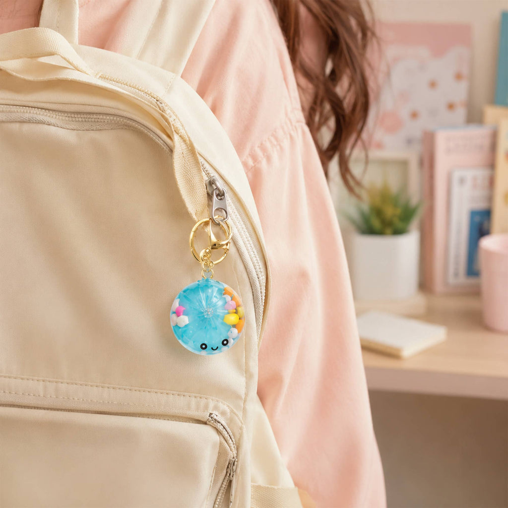 Dumpling Keychains with Steamer – Bag Charms & Key Rings
