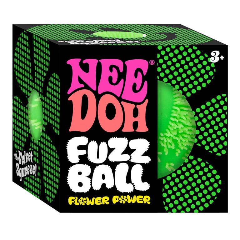NeeDoh Fuzz Ball Wonder Squishy – Fuzzy Color-Wave Sensory