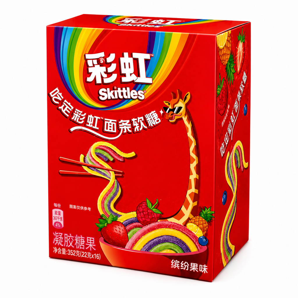 Skittles Sour Noodle Packs: Original Flavor 24-Pack
