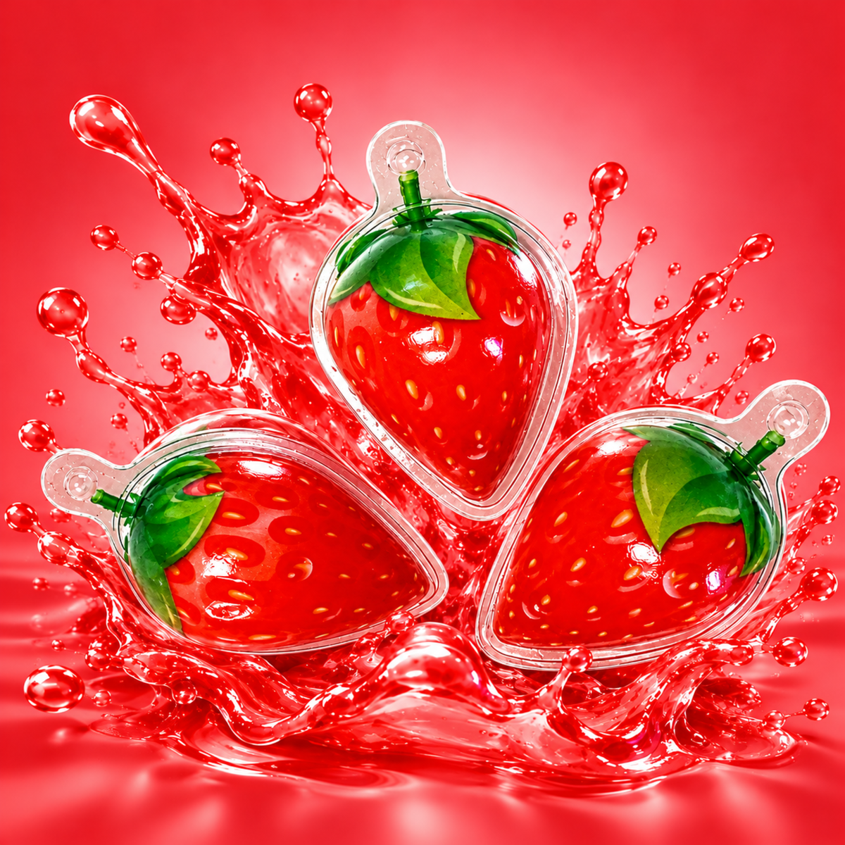 Strawberry Jelly Filled Gummies 🍓