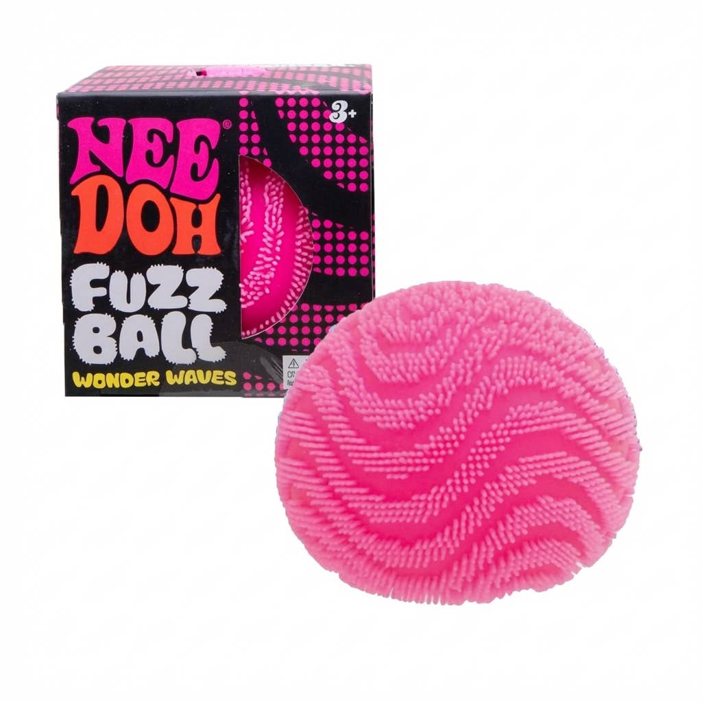 NeeDoh Fuzz Ball Wonder Squishy – Fuzzy Color-Wave Sensory