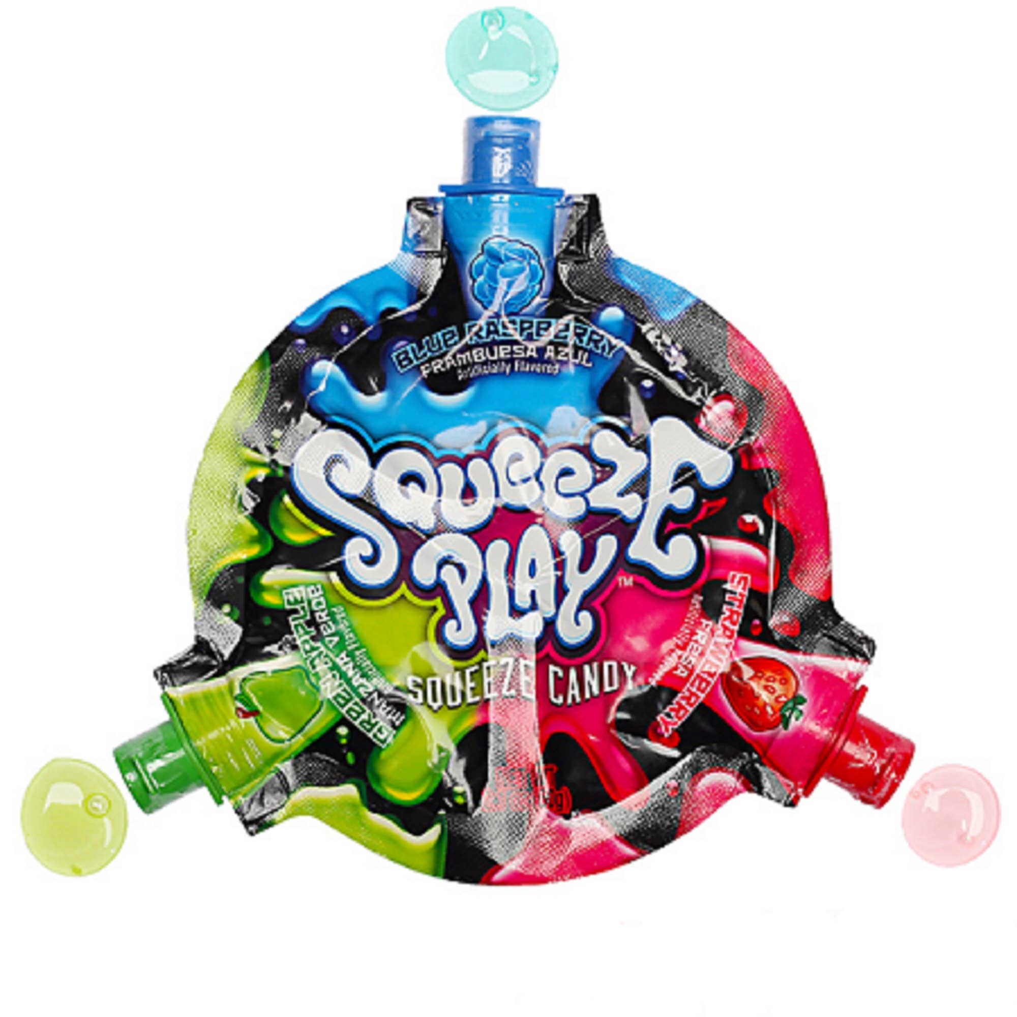 Squeeze Play Squeeze Candy - 3 Flavors - 12 Ct Display