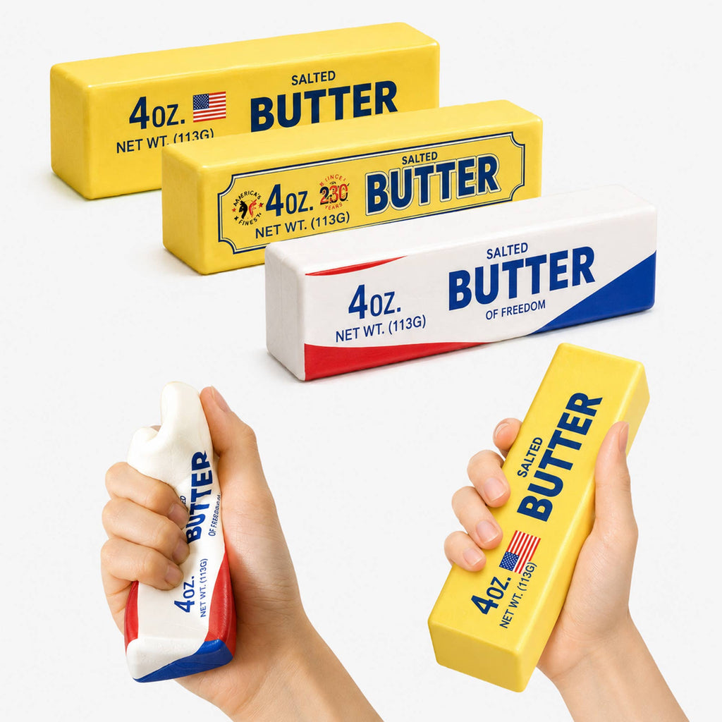 Jumbo Patriotic Butter Squishy Sensory Toy