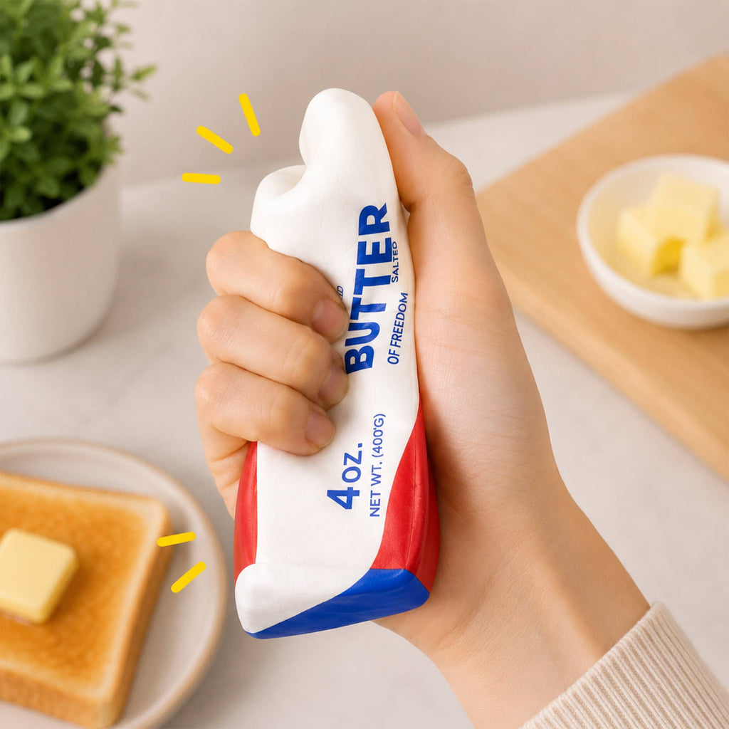 Jumbo Patriotic Butter Squishy Sensory Toy
