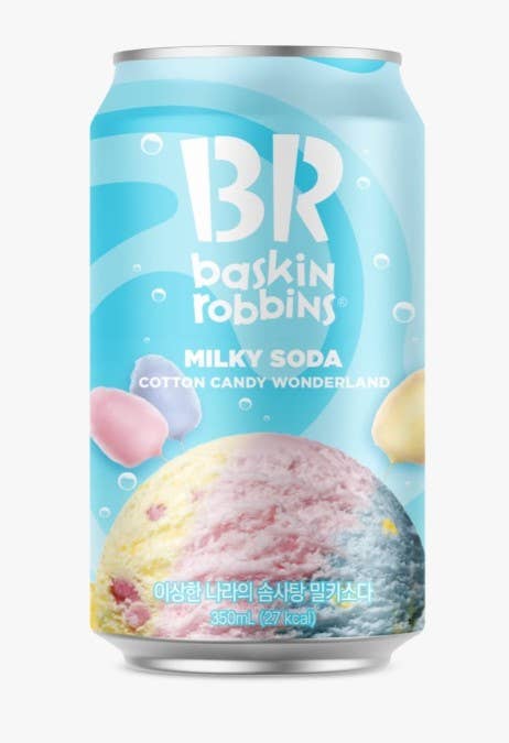 Baskin Robins Cotton Candy Wonderland 350ml Can, 6ct
