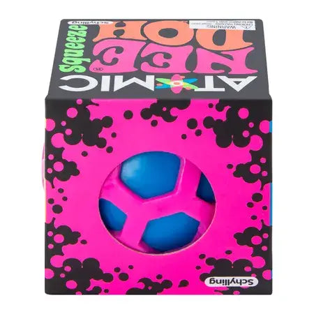 Atomic Squishy – Blue & Pink Squeeze Sensory Ball