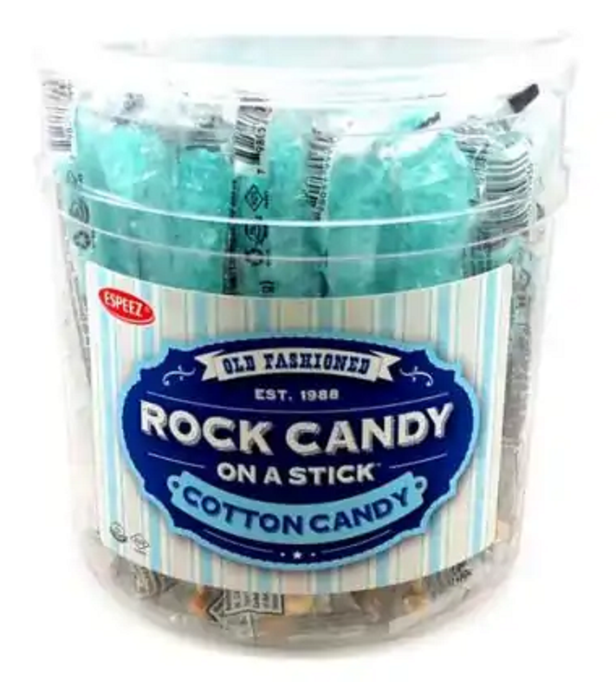 Rock Candy On A Stick - Cotton Candy 36 Ct. Tub