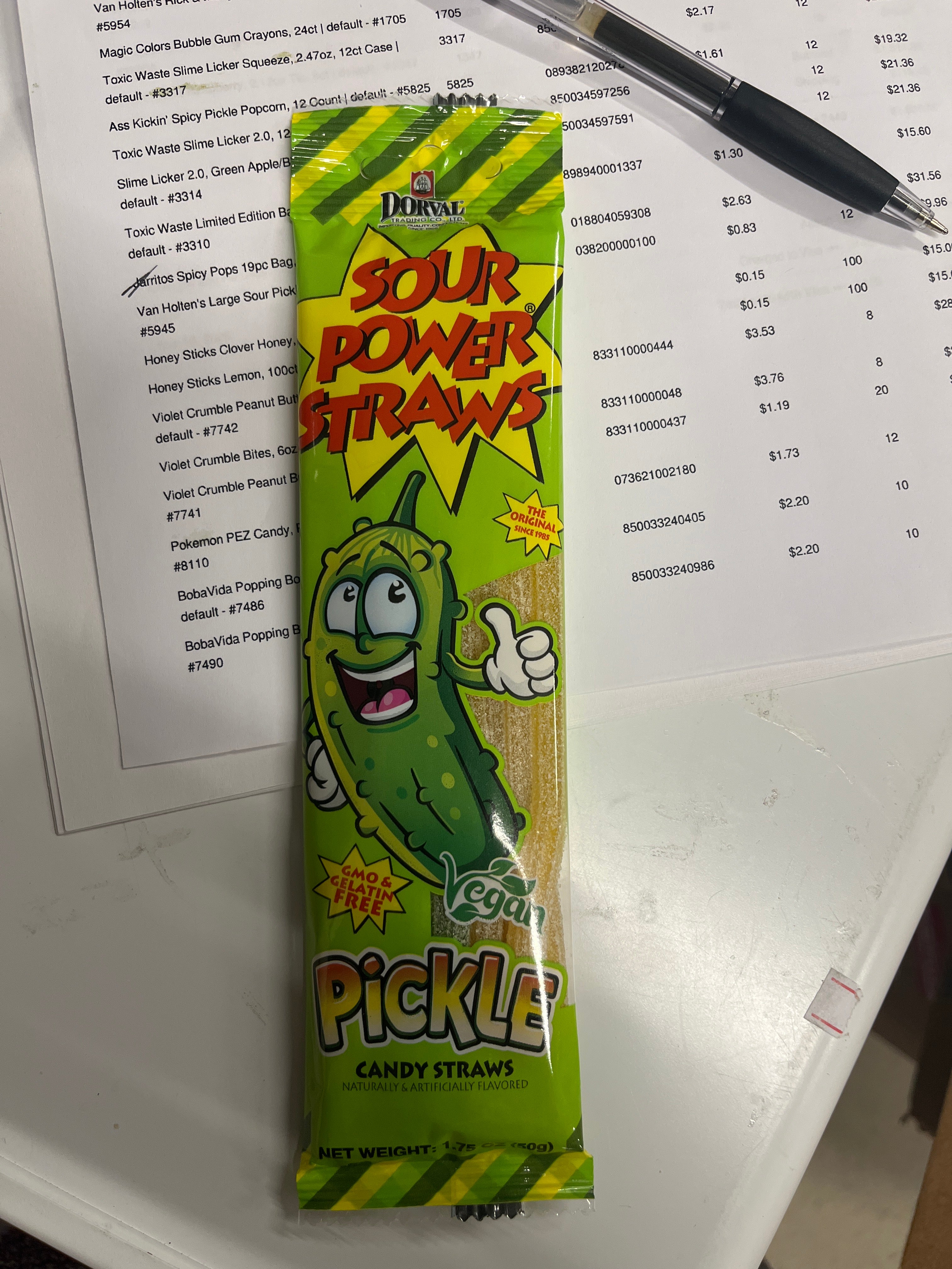 Sour Power Straws