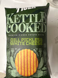Tiger Chips Kettle Cooked Dill Pickle White Cheese