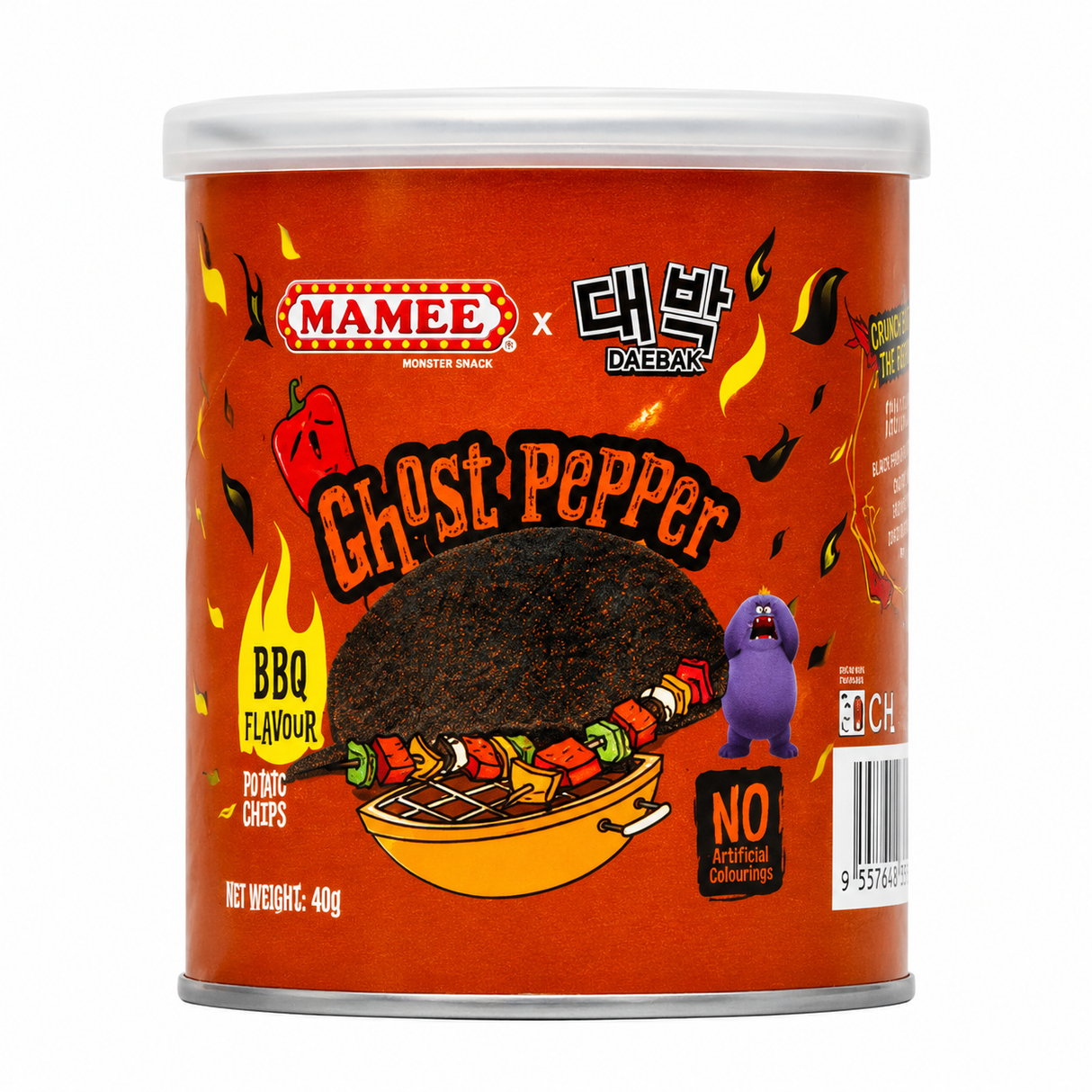 DaeBak Mamee Ghost Pepper Chips: Original Ghost Pepper Flavor 8-Pack