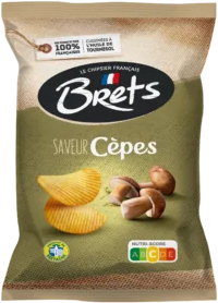 Brets Potato chips  Cepes (porcini) flavor