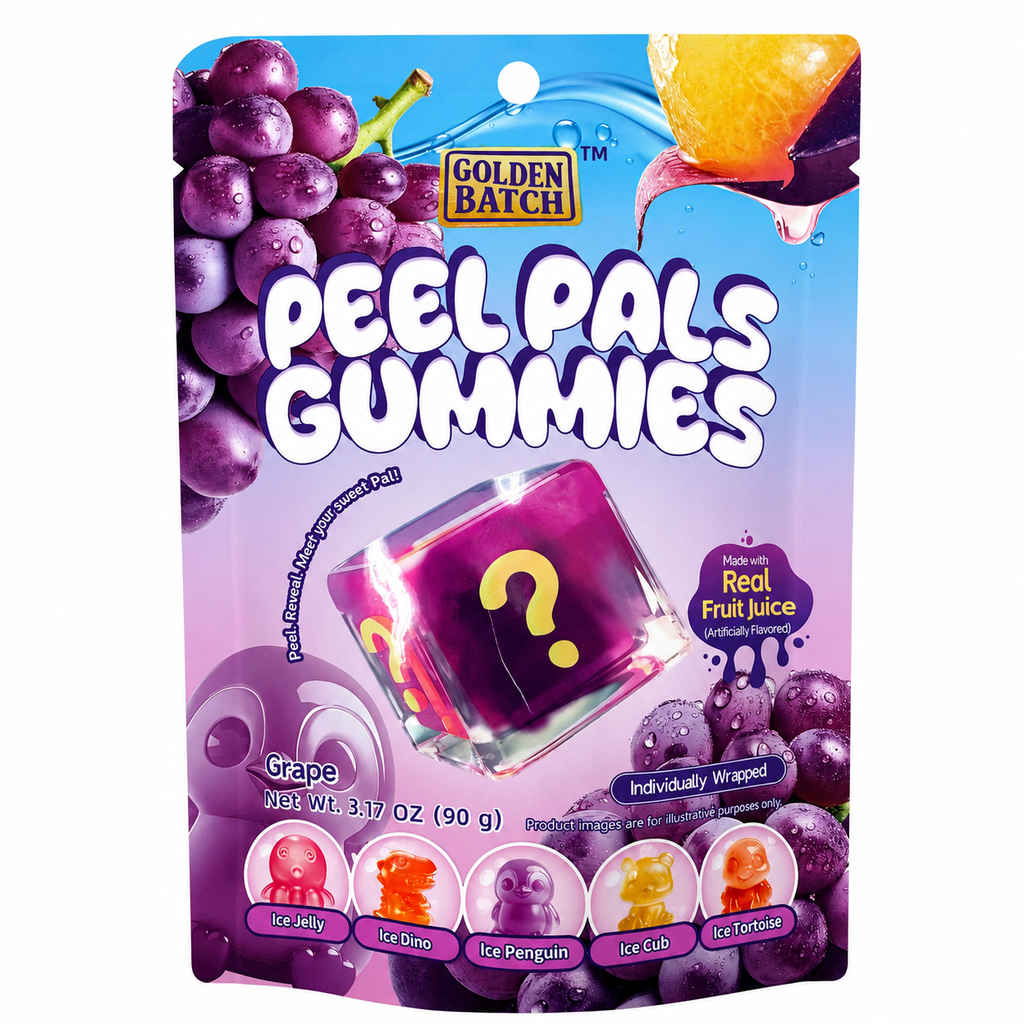 Peel Pals Grape Peelable Gummy Candy