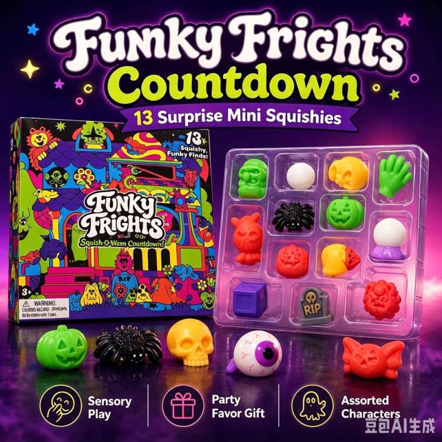 Funky Frights Countdown Squishies!