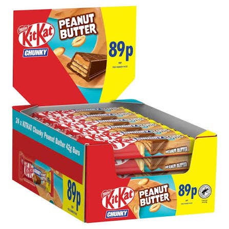 Kit Kat Chunky Peanut Butter (42g) (UK) 24ct
