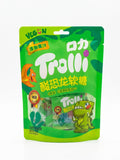 Trolli Import Dino Dinosaur Gummy Candy 3.17 Peg Bag 6 Pack