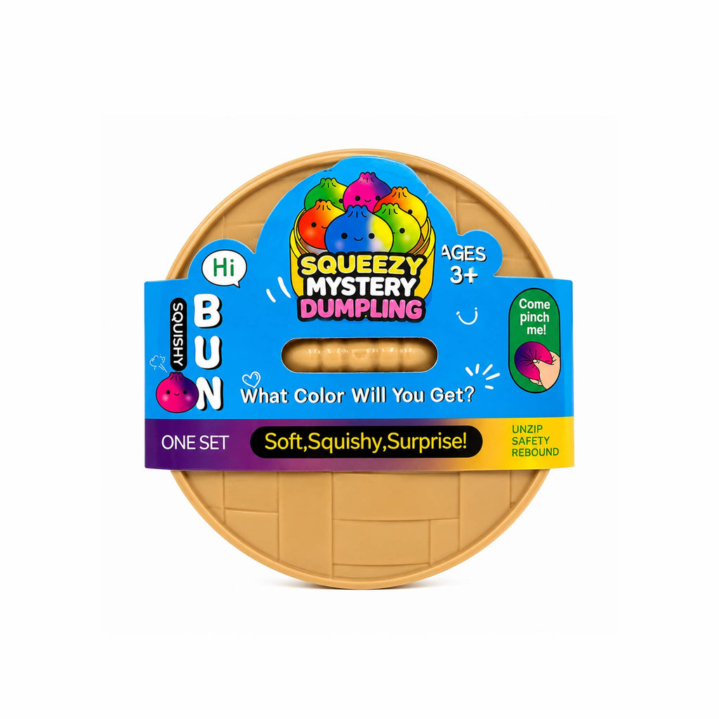 Squishy Glitter Dumpling with Orbs – Steamer Box Display