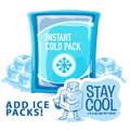 🧊 ADD ICE PACKS – KEEP YOUR SNACKS COOL & FRESH! ❄️: 16oz.