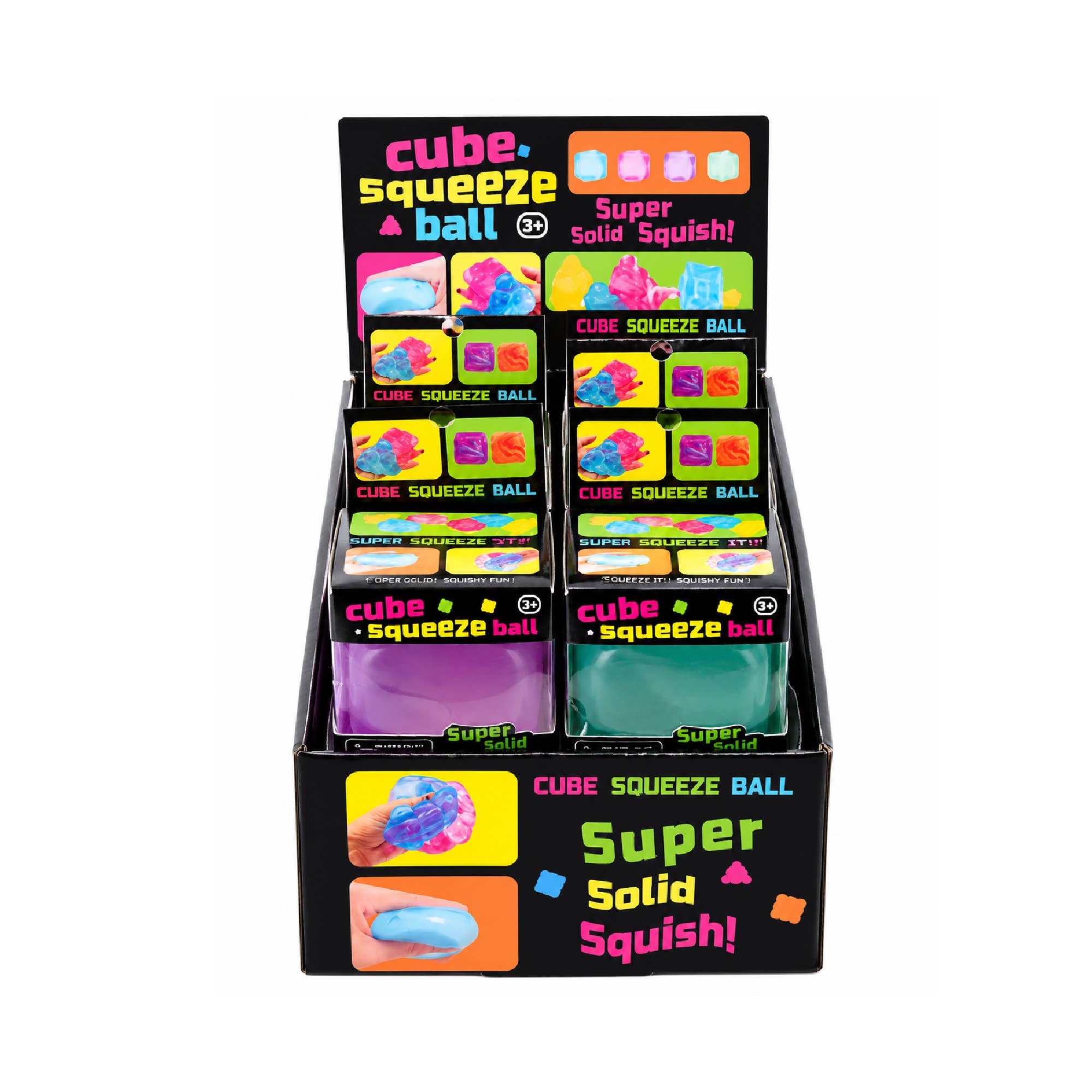 Cube Squeeze – Sensory Stress Relief Squishy Toy Display