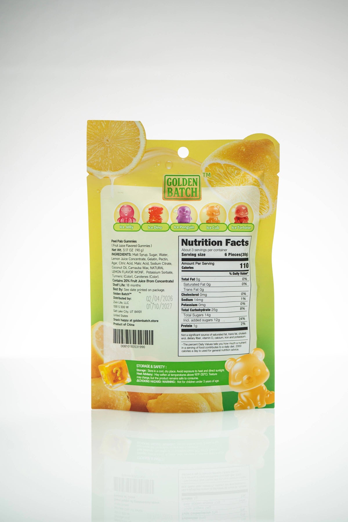 Peel Pals Lemon Peelable Gummy Candy