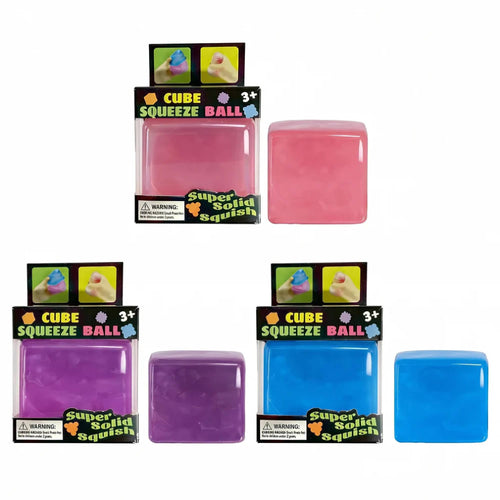 Cube Squeeze – Sensory Stress Relief Squishy Toy Display