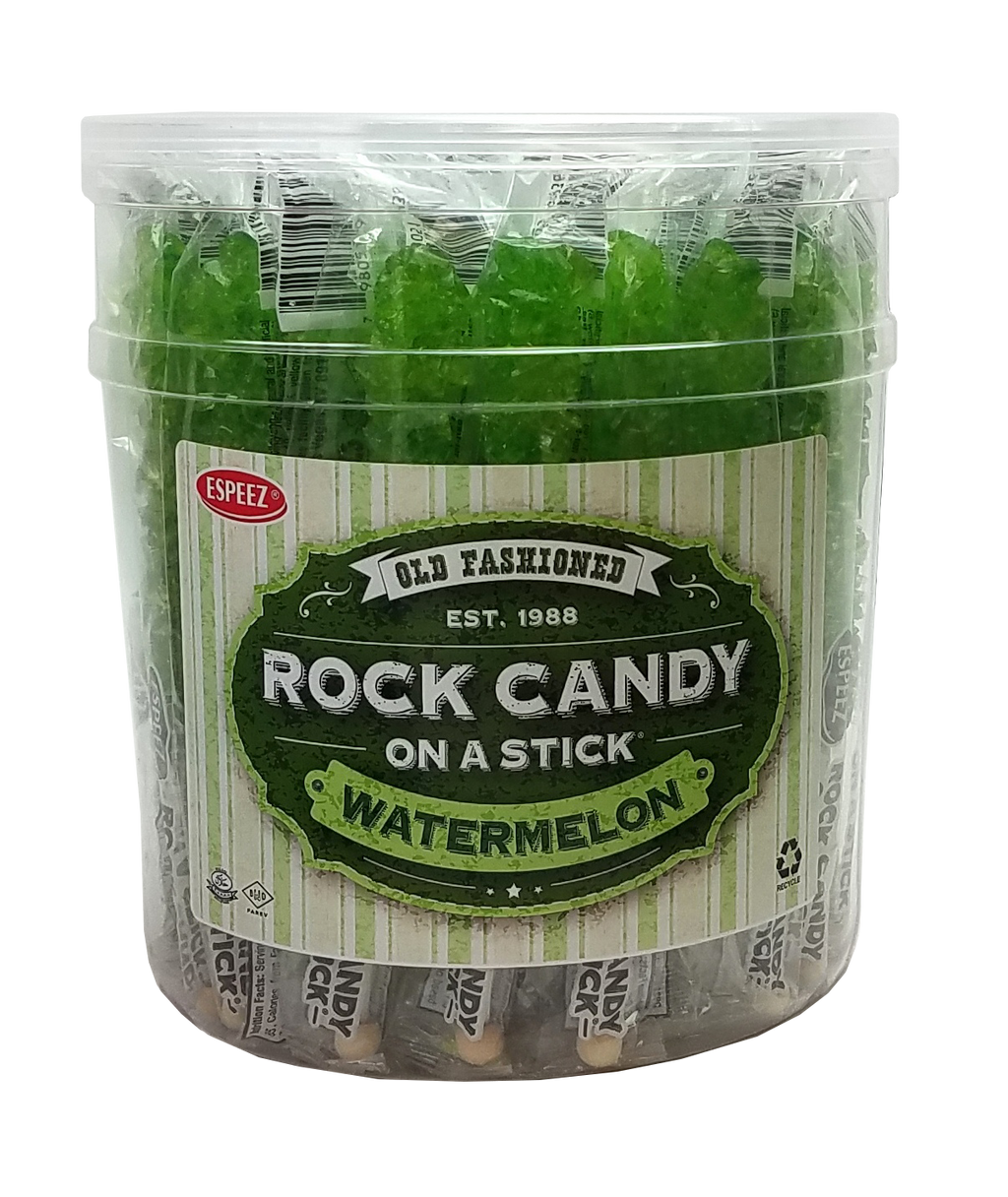 Rock Candy On A Stick - Watermelon - 36 Ct. Tub