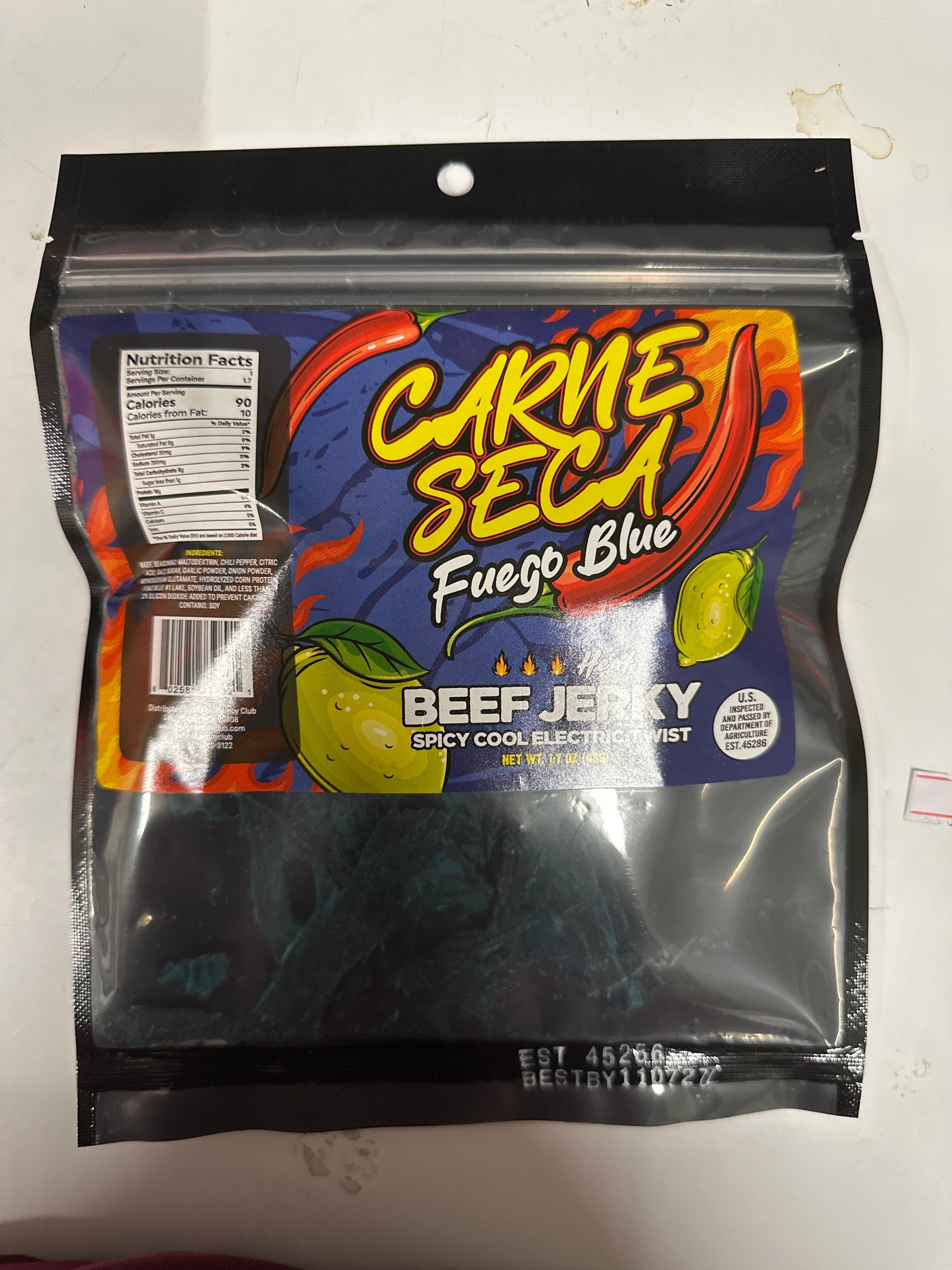 Carne Seca Fuego Blue