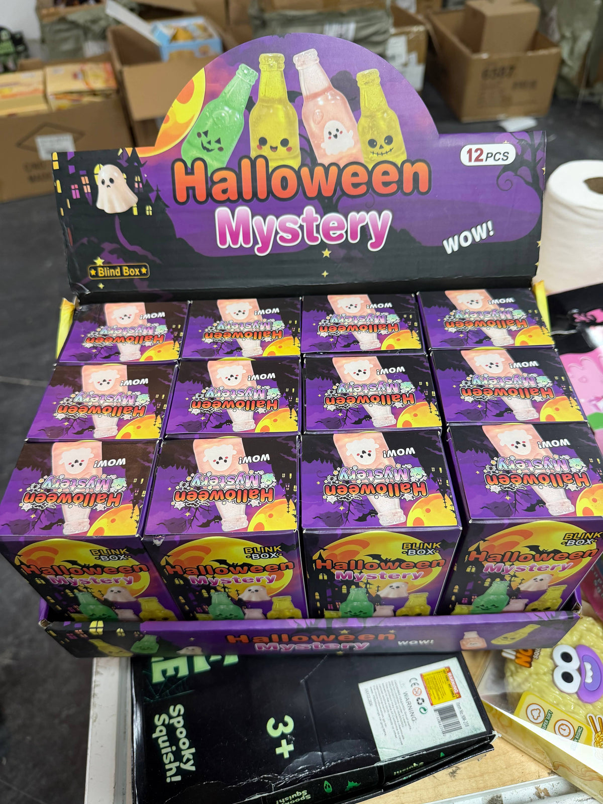Halloween Mystery Bottle Squishy – Spooky Ghost & Skeleton J