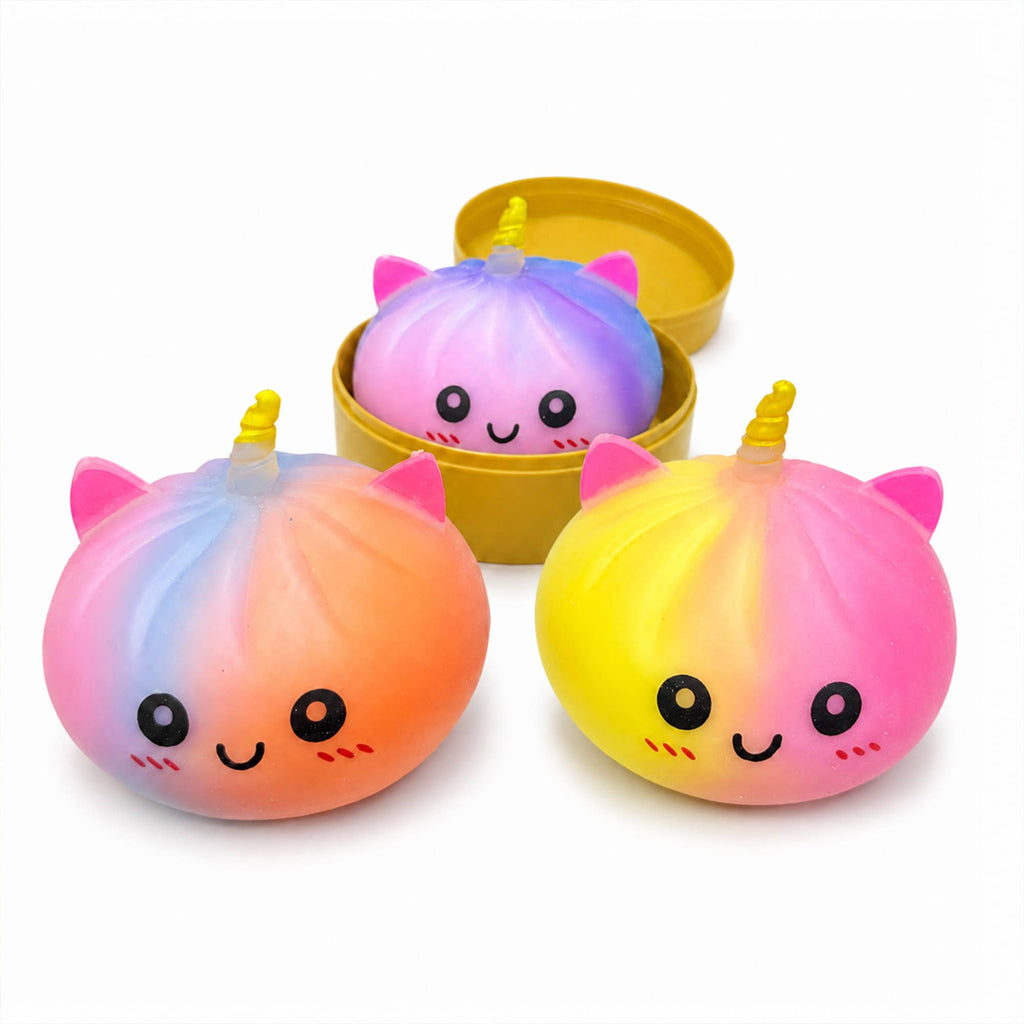 Unicorn Squishy Mystery Dumpling Display - Stress-Relief Toy