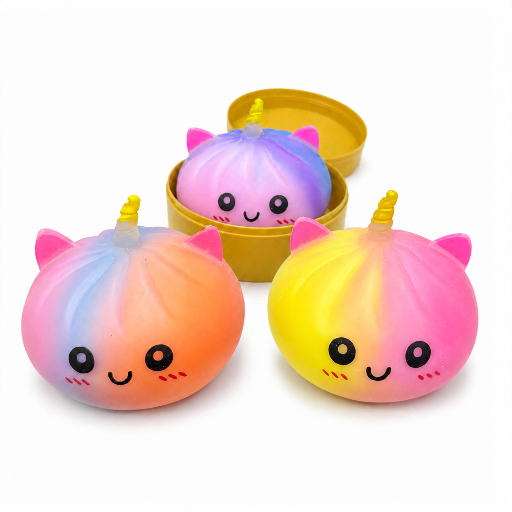 Unicorn Squishy Mystery Dumpling Display - Stress-Relief Toy