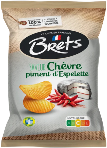 Brets Potato chips Goat cheese & Espelette pepper