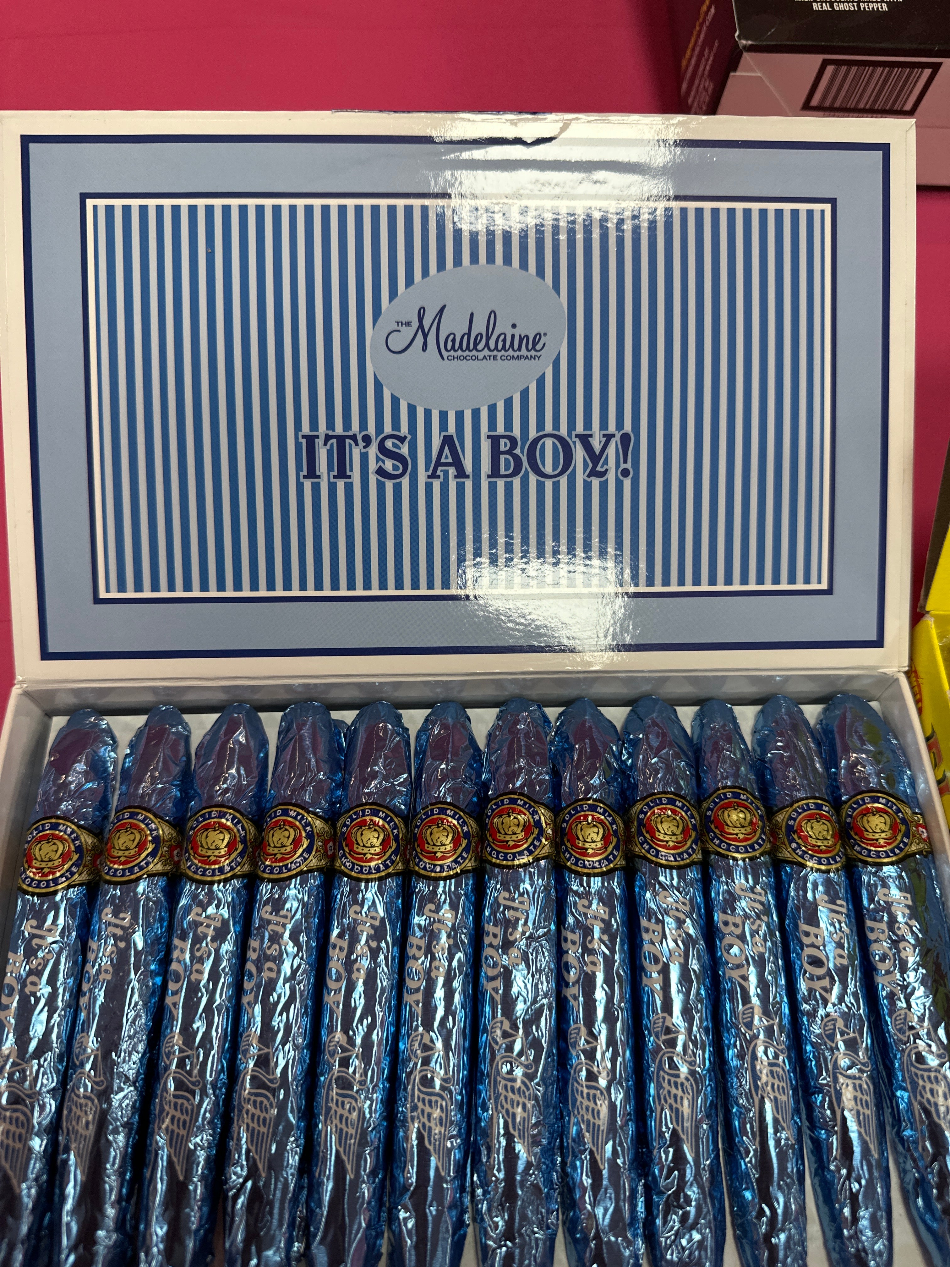 Madelaine Chocolate It's A Boy Milk Chocolate Cigars