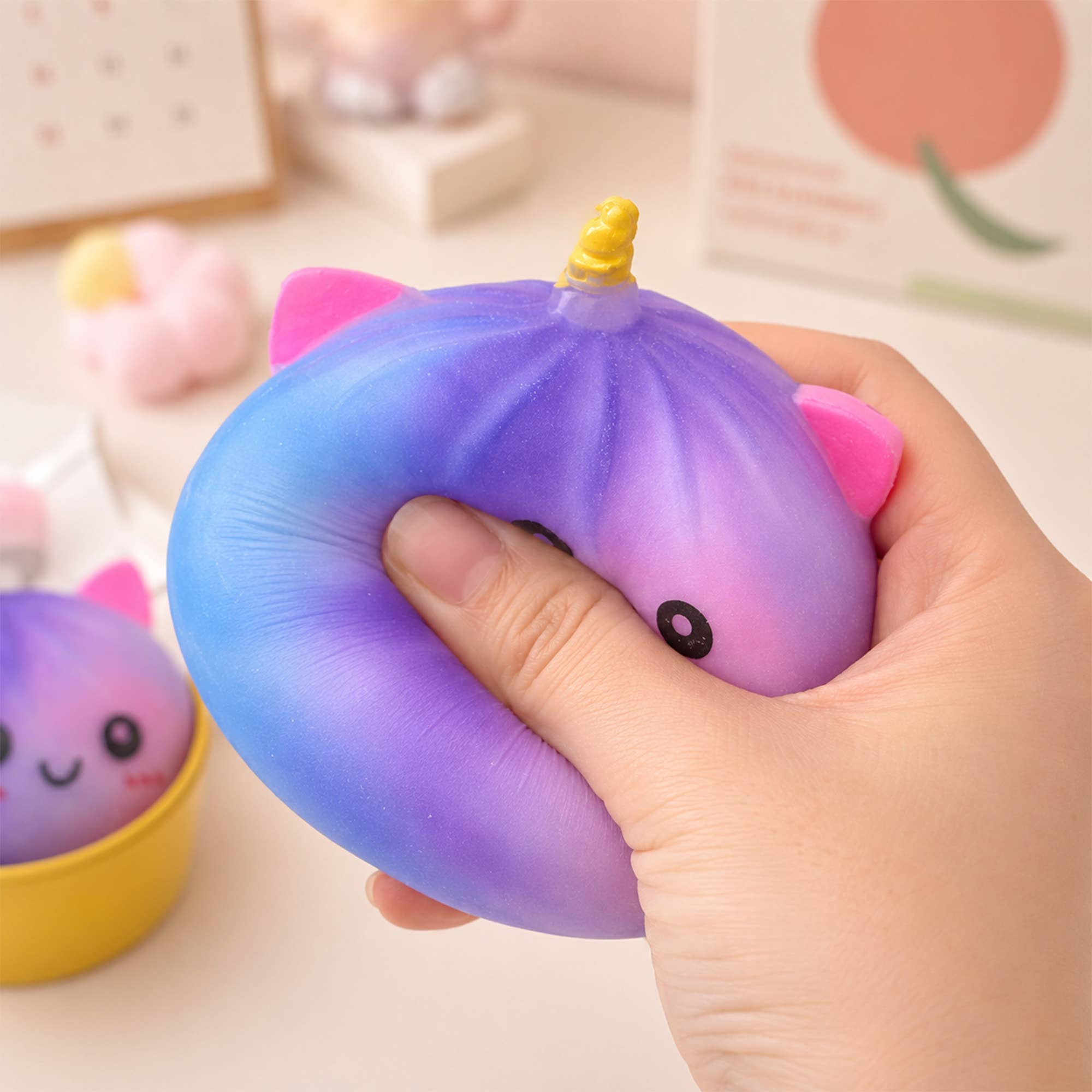 Unicorn Squishy Mystery Dumpling Display - Stress-Relief Toy