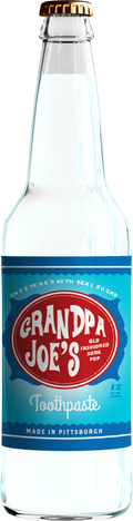 Grandpa Joe's Toothpaste Soda, 12oz Glass Bottle 12ct