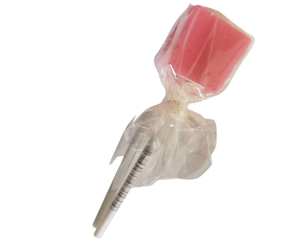 Old Fashioned Bubble Gum Cube Pops