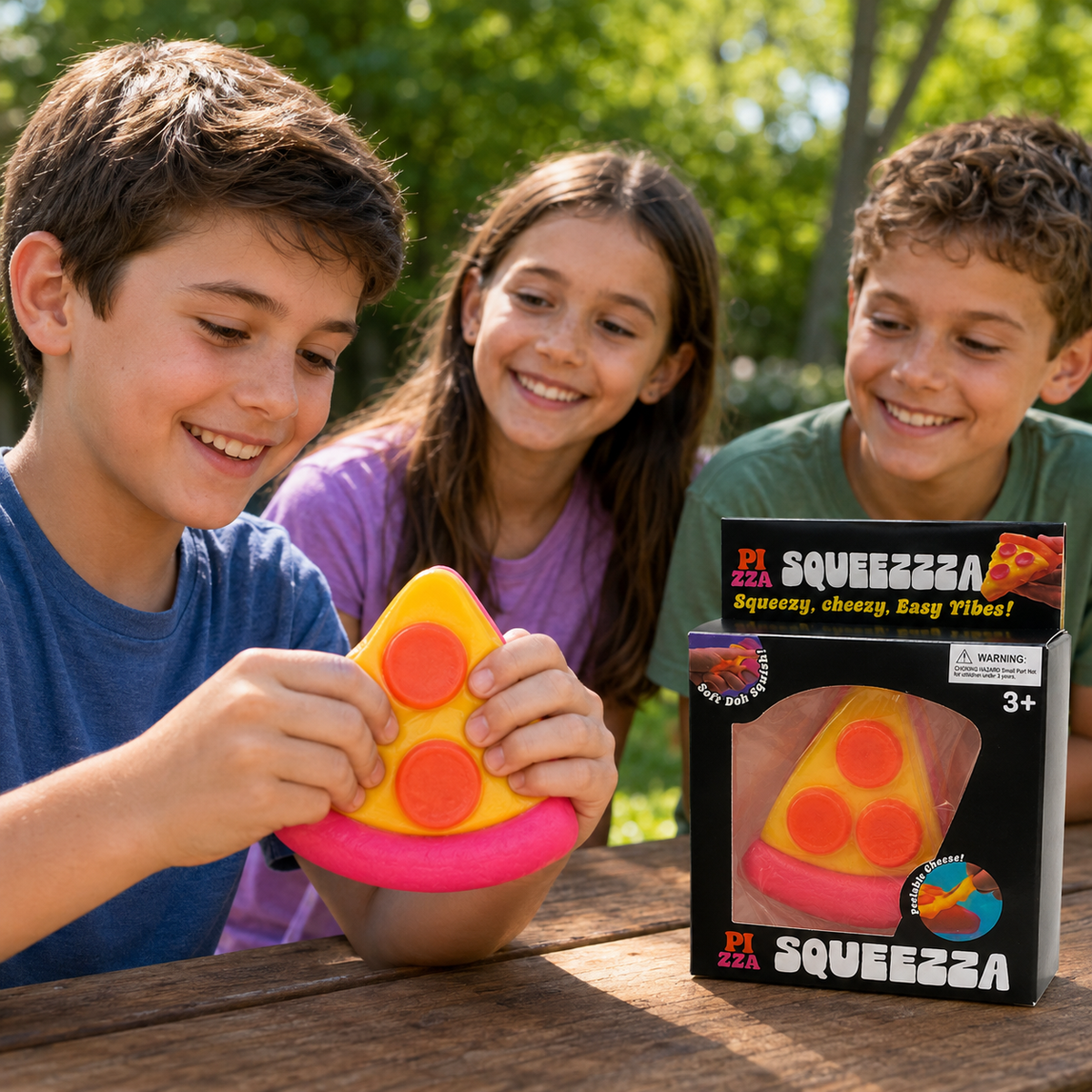 Squeezza Pizza Soft Squish Squeeze Stress Relief Fidget