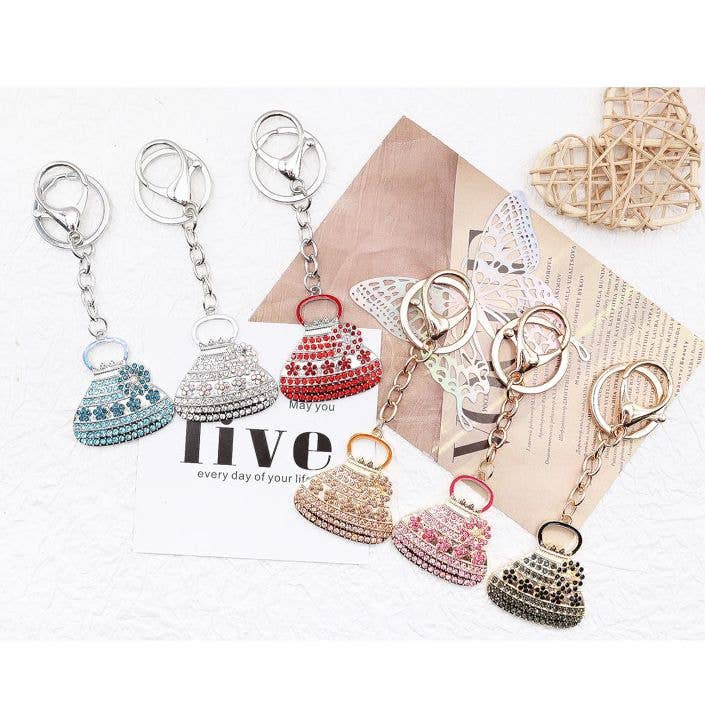 12pk Dangle Hand Bag Key chain bag charm
