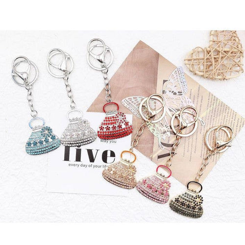 12pk Dangle Hand Bag Key chain bag charm
