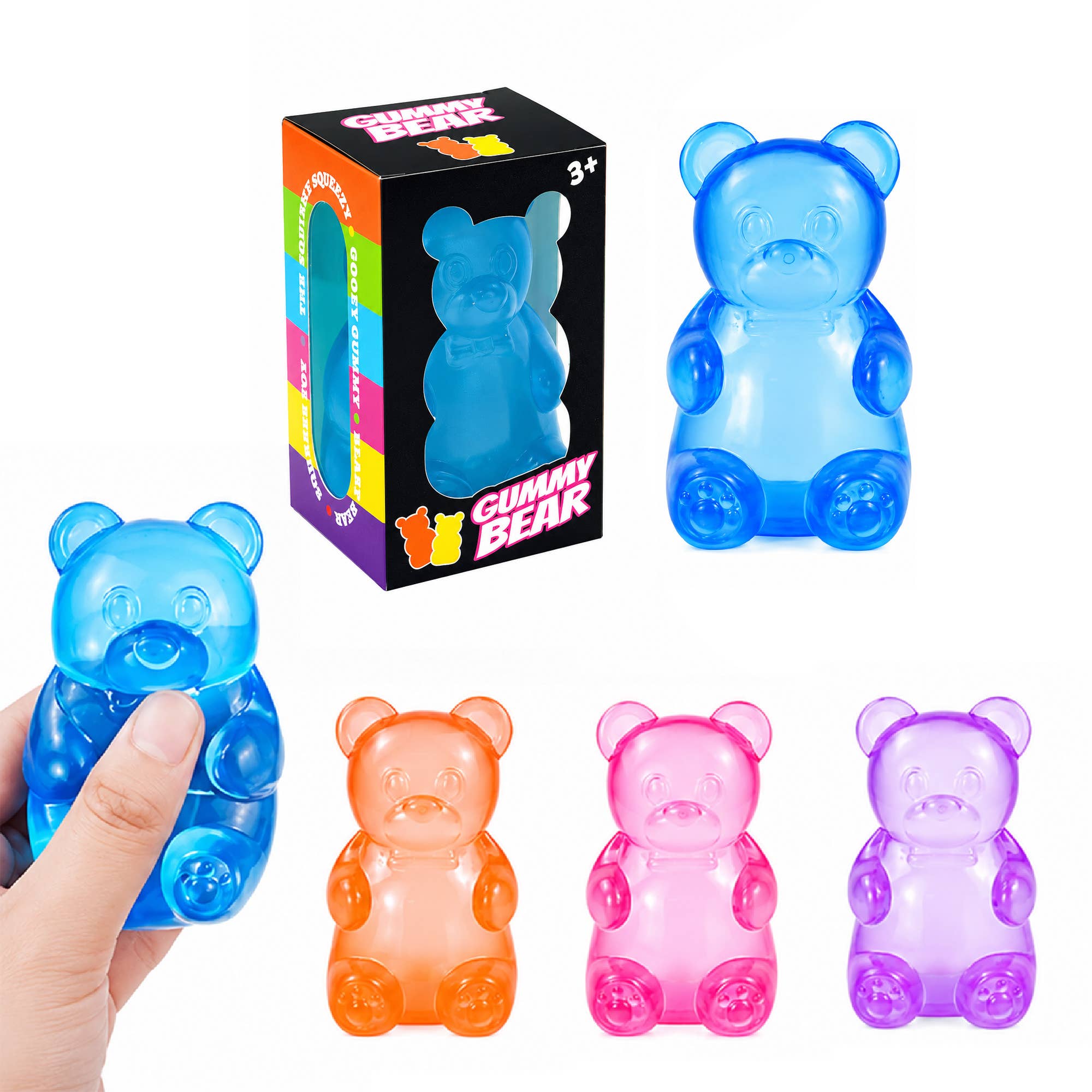 Gummy Bear Squishy – Sensory Squeeze Toy Display