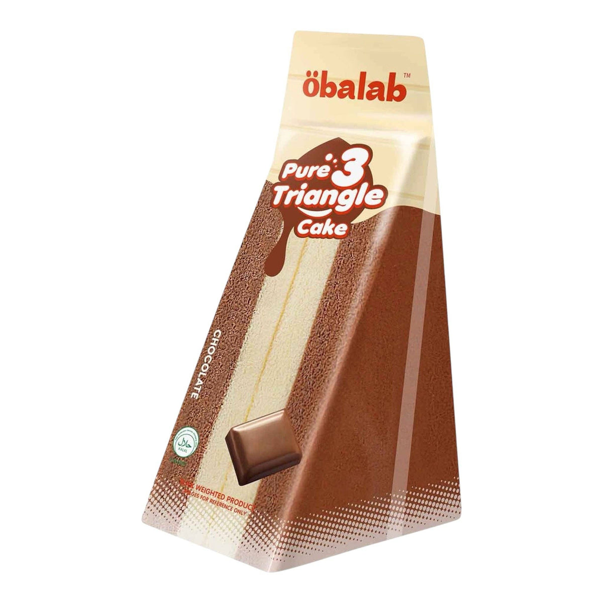 Obalab Triangle Cake - Chocolate 20ct (100g) (China)