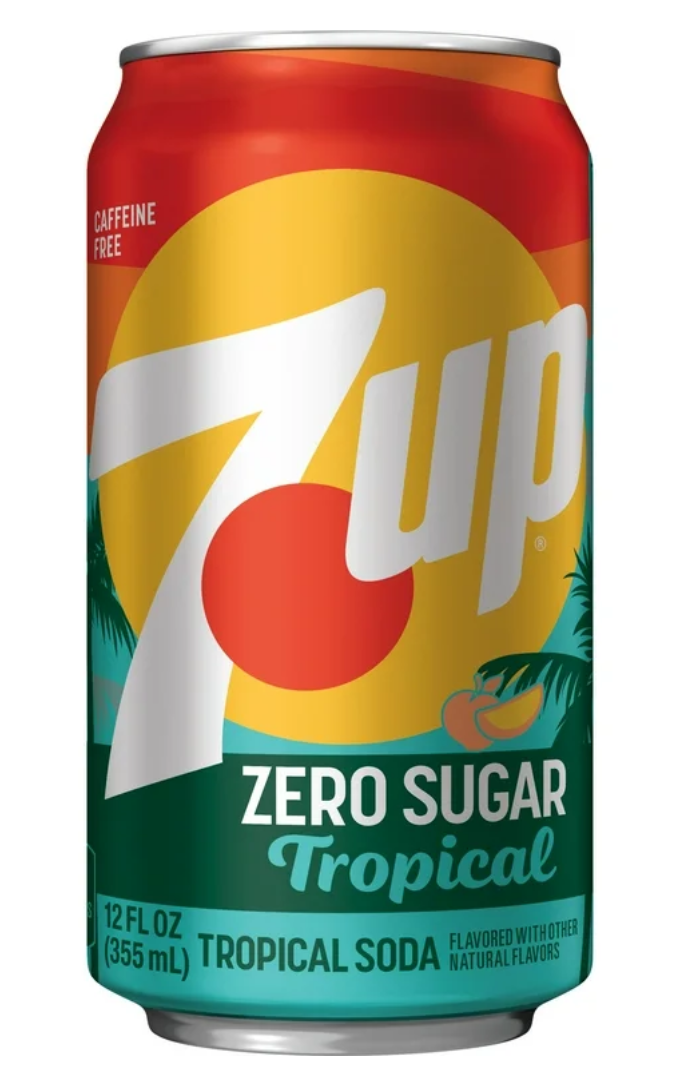 7up Zero Sugar Tropical Soda