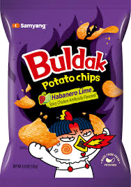 Buldak potato chip habanero lime