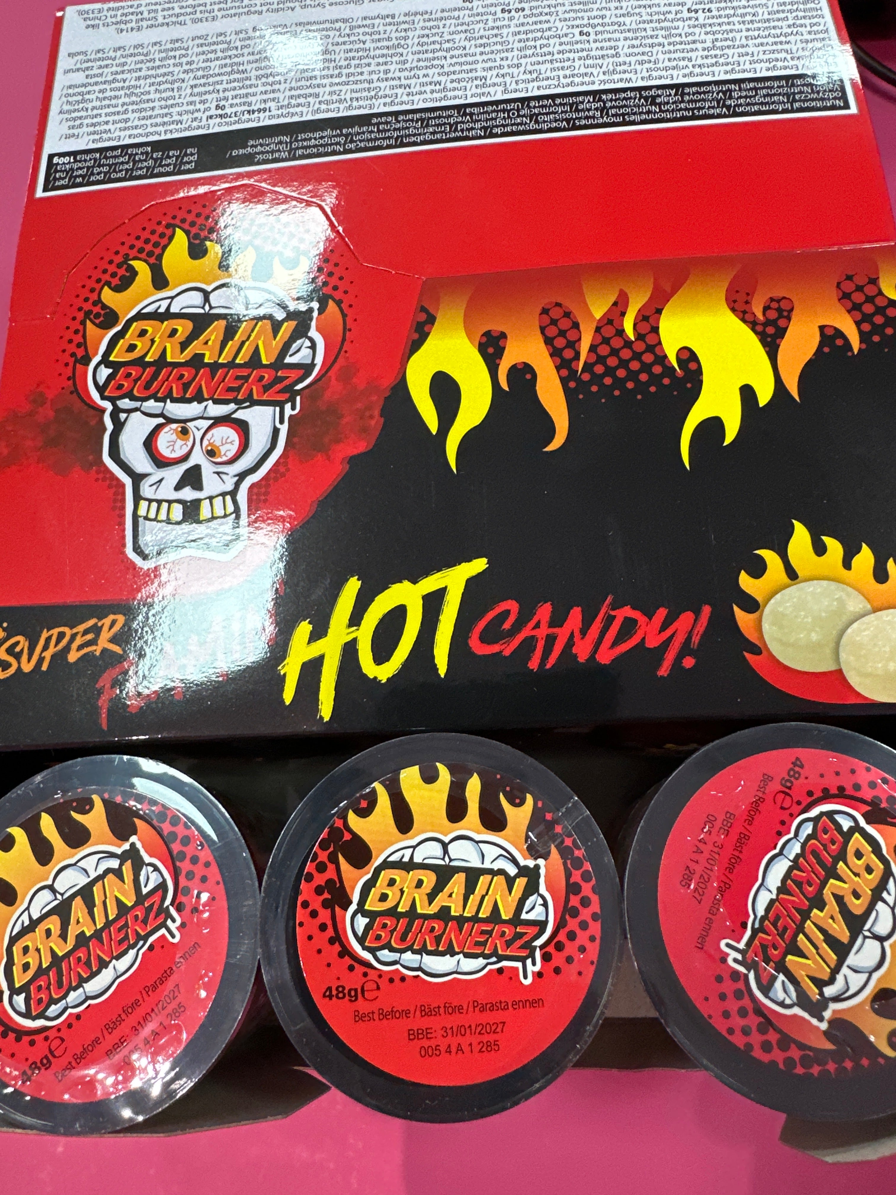 Brain Blasterz Burnerz Flaming Hot Candy